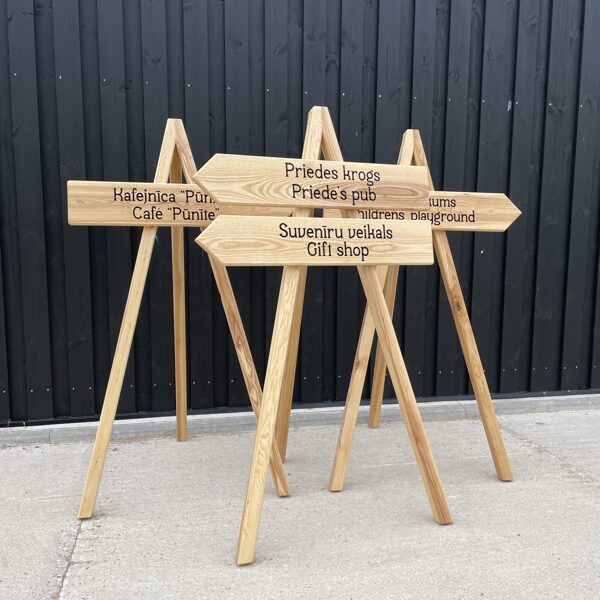 Koka norādes - Norādes no koka 