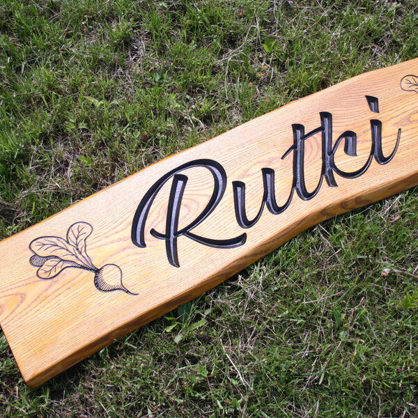 Mājas nosaukum - Mājas zīme - Koka norāde