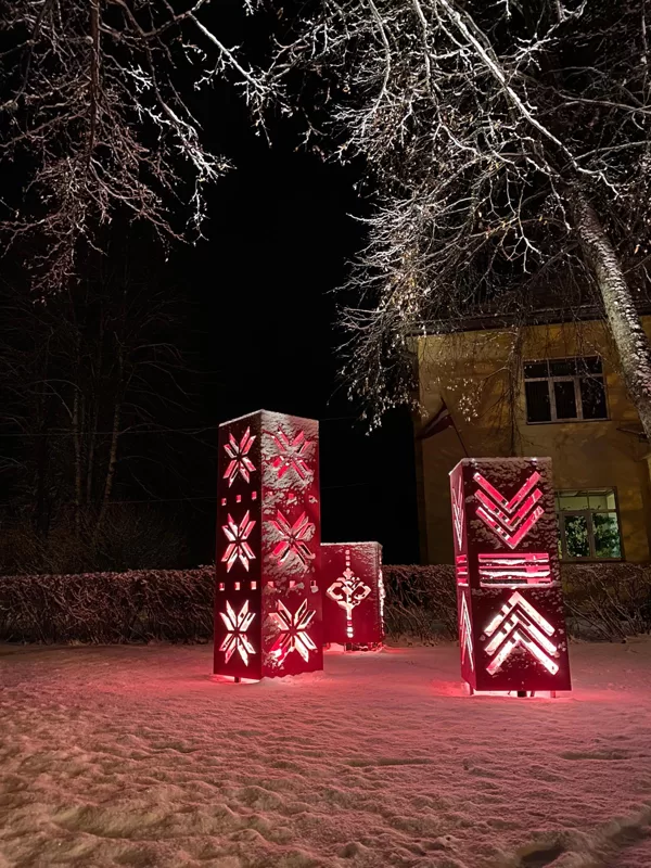 āra dekorācijas - vides dekorācija - lielformāta dekorācija - gaismas kaste 